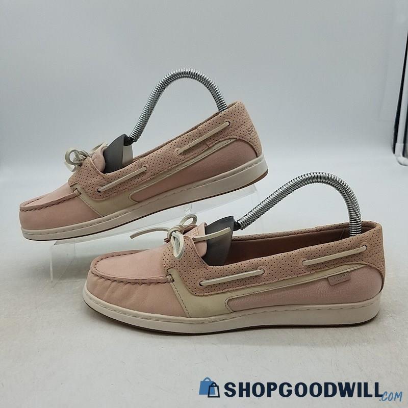 Sperry Women's Starfish Pink Leather Boat Shoes Sz 8