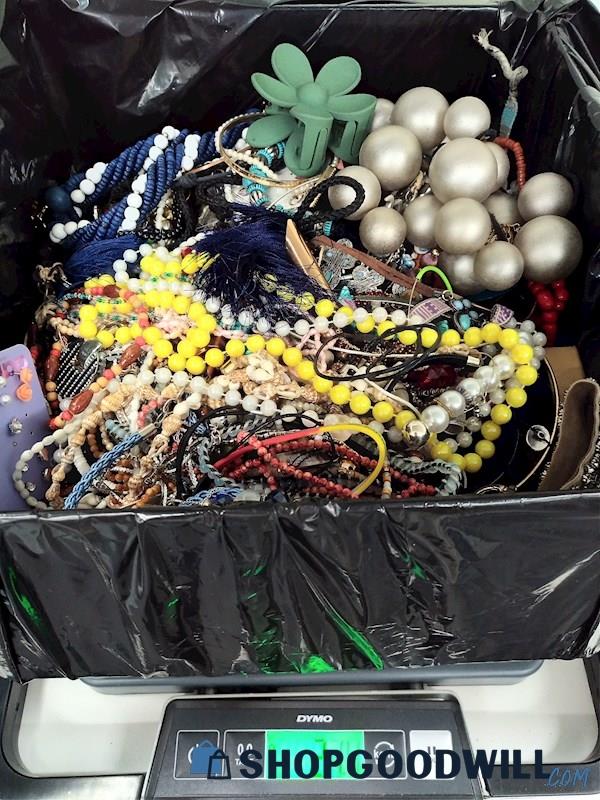 Broken Costume Jewelry Box & What Nots 21.4lbs