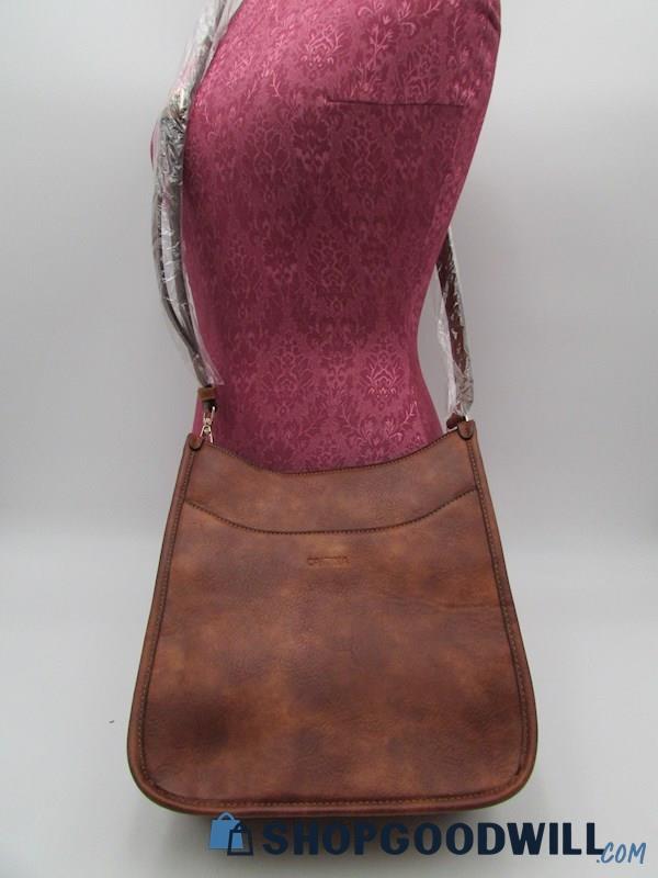 NWT Caitina Brown Vegan Leather Crossbody Handbag Purse