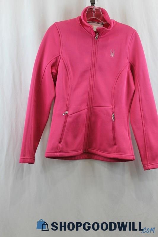 Spyder Women's Pink Polyester Full Zip Jacket SZ M 