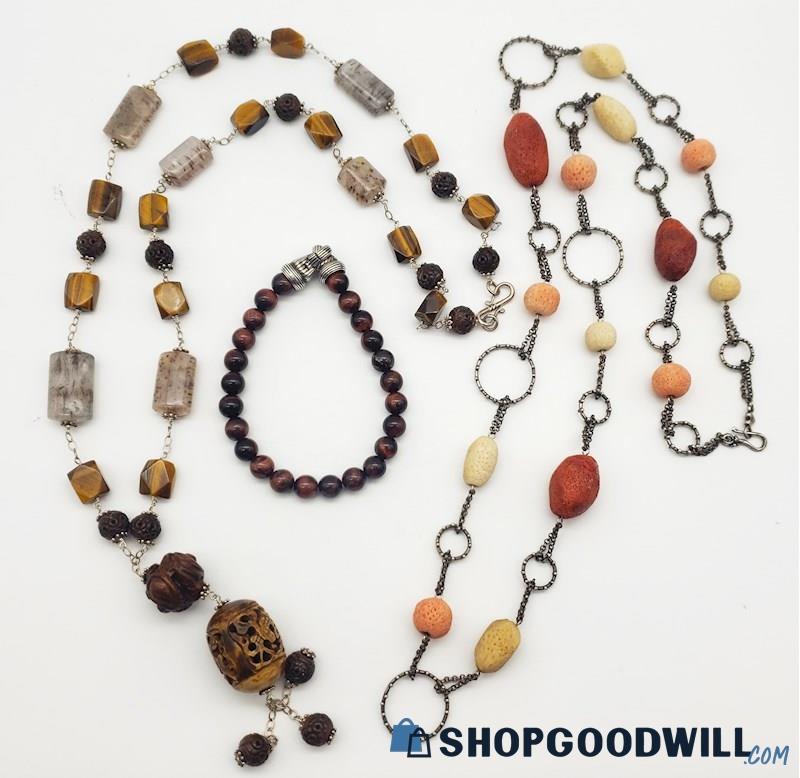 .925 & Natural Beads Jewelry Collection 
