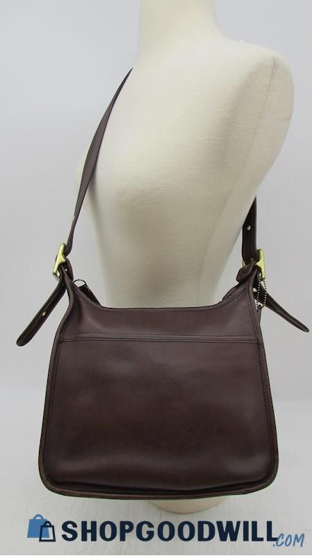 Authentic Vintage Coach Janice Legacy 9966 Mahogany Brown Leather Handbag Purse