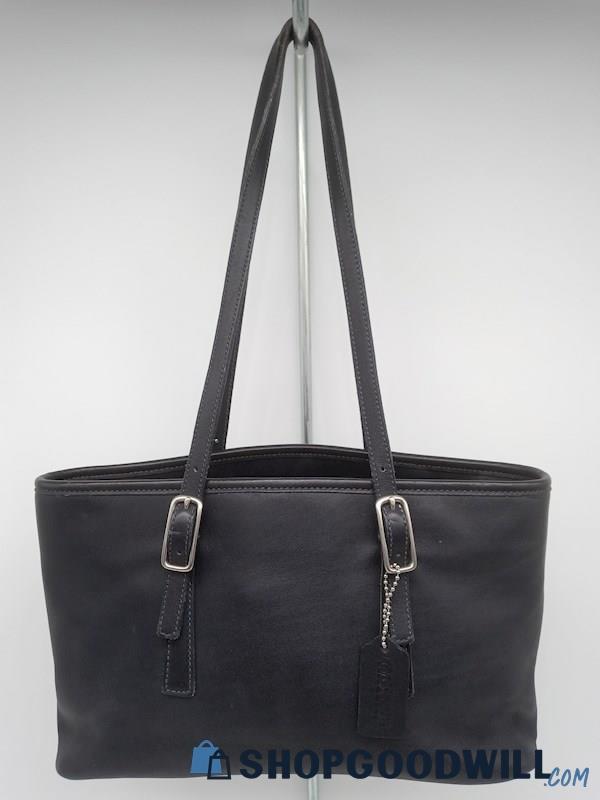 Vintage Coach Legacy Black Leather Small Shoulder Handbag Purse