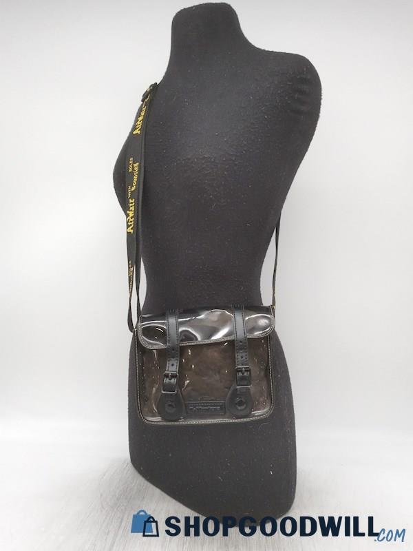 Dr. Martens Black Transparent Vinyl Mini Crossbody Handbag Purse 