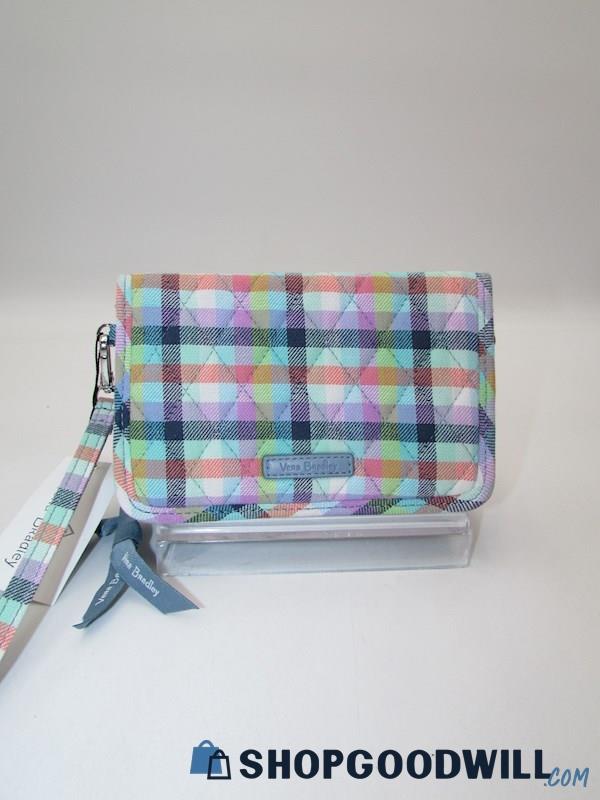 NWT Vera Bradley RFID Gingham Plaid Multicolor 3in1 Crossbody Handbag Purse
