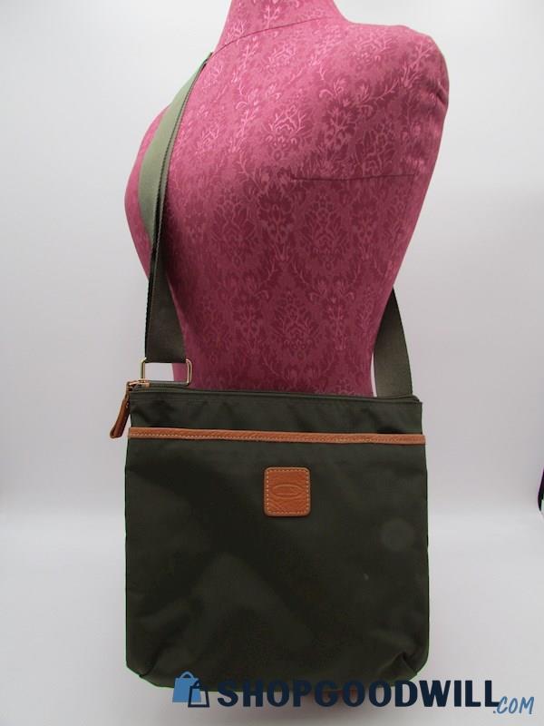 Bric's Urban Envelope Military Green Nylon Crossbody Handbag Purse