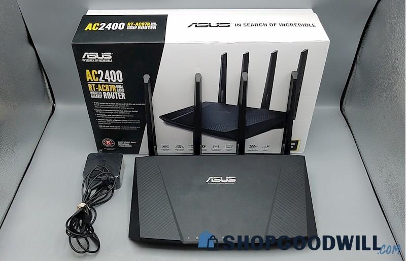 ASUS AC2400 RT-AC87R Dual-Band Wireless Gigabit Router - Reset