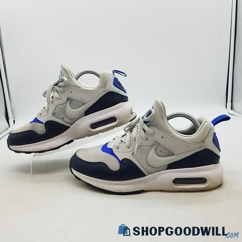 Nike Men's Air Max Prime Gray/Blue Synthetic Sneakers Sz 8