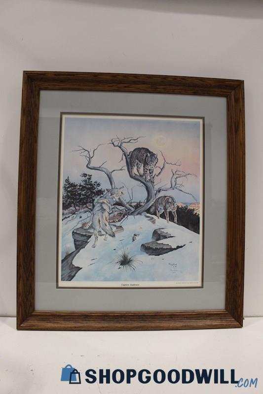 'Captive Audience' '83 ND Print of Yr Framed Art Print Signed W. Crawford #5/25