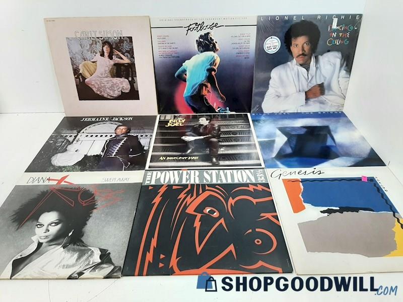 9 Popular Lps All Like New/sealed Carly Simon Diana Ross Genesis Billy ...