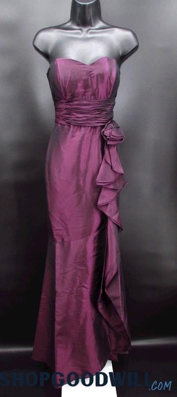 NWT Cinderella Divine Women's Dark Purple Mermaid Sweetheart Formal Dress SZ M