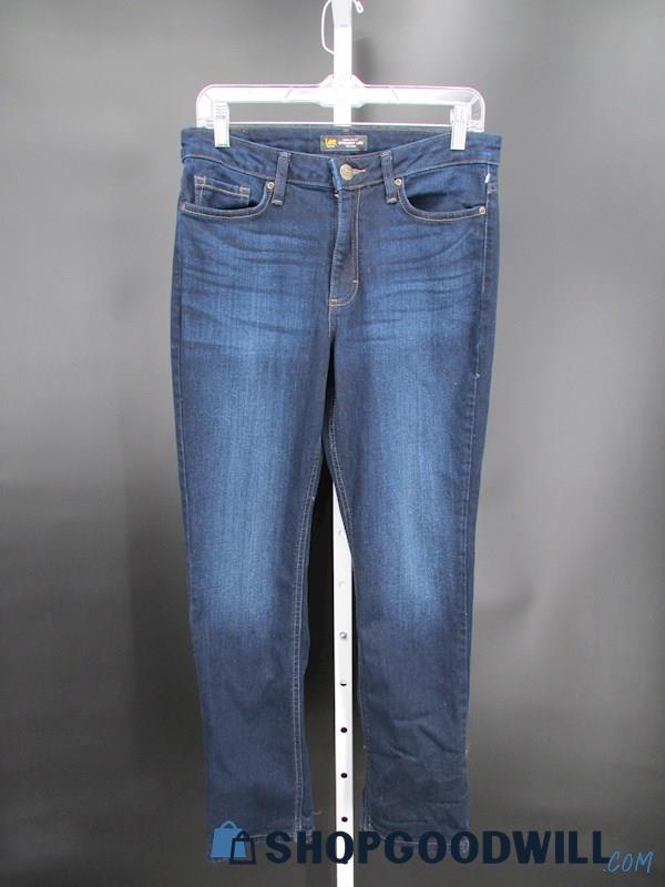Vintage Lee Women's Blue Denim Straight Jeans SZ 8P