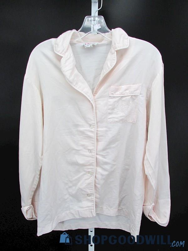 Vintage Orvis Men's White Button-Up Long Sleeve Shirt SZ S