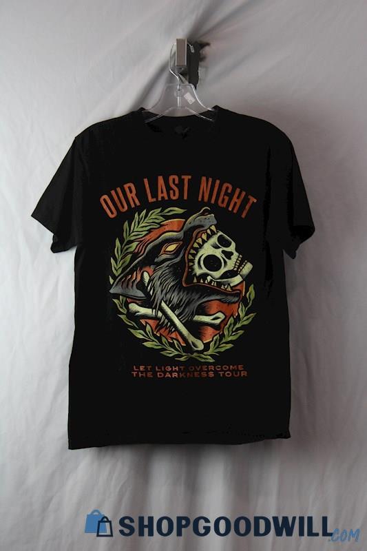 Our Last Night 2019 Let Light Overcome Darkness Graphic Tour T-Shirt sz S