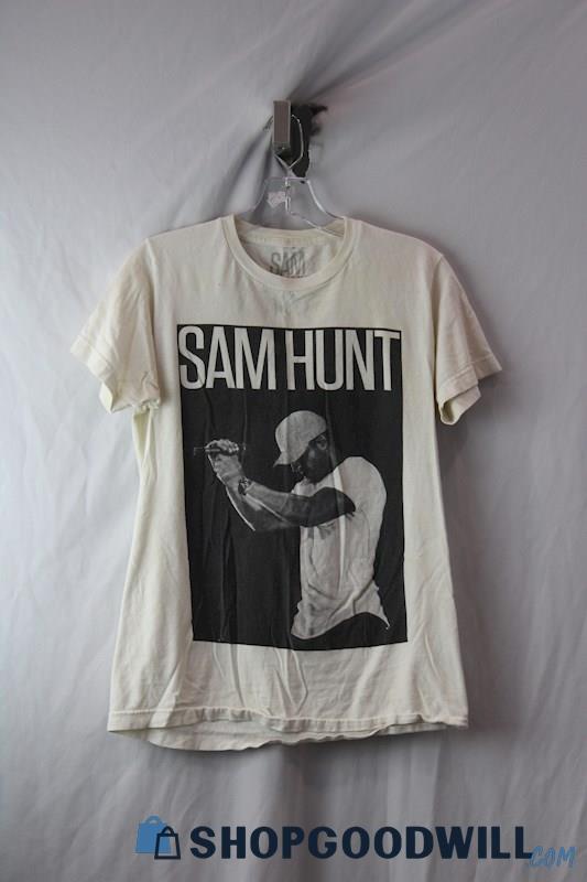 Sam Hunt 15 in a 30 Tour Tan Graphic Concert T-Shirt Sz S