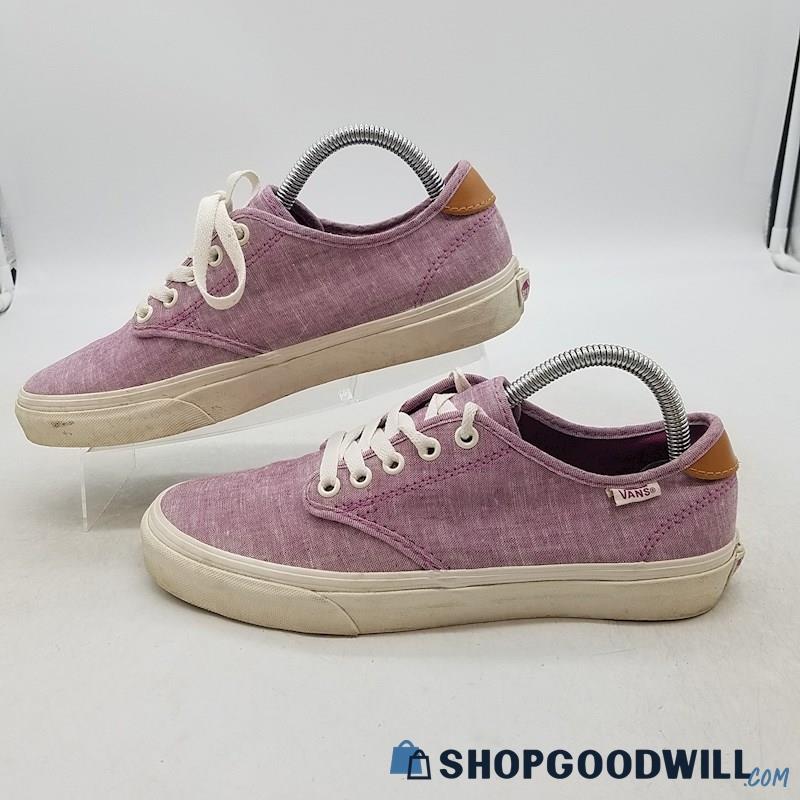 Vans Women's Camden Stripe Purple Fabric Sneakers Sz 8