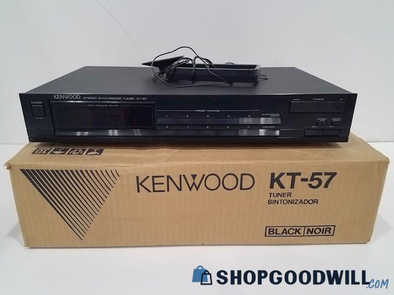 Kenwood KT 57 Digital AM FM Stereo Synthesizer Tuner IOB Shopgoodwill Com