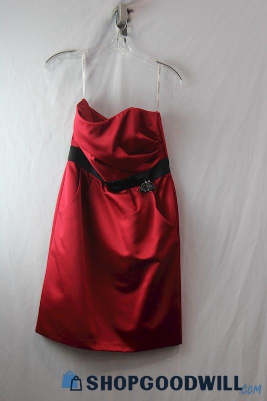 David Bridal Women's Red Sleeveless Dress SZ-10