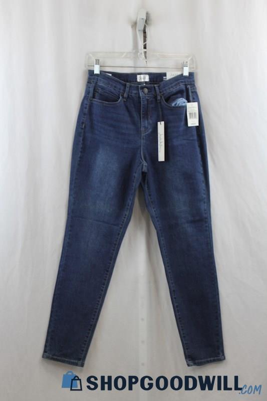 NWT Nicole Miller Women's Blue High Rise Ankle Jeans SZ-8