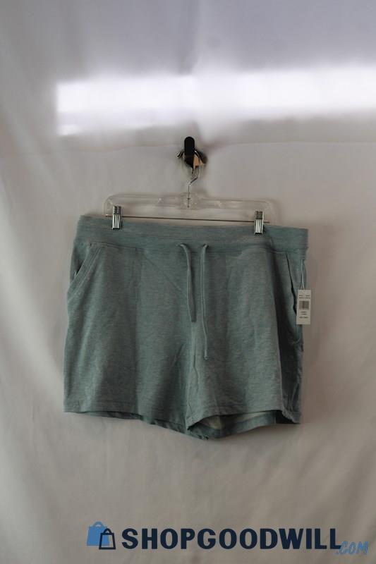 NWT 32 Degree Women's Pale Blue Soft Knit Lounge Shorts sz XL