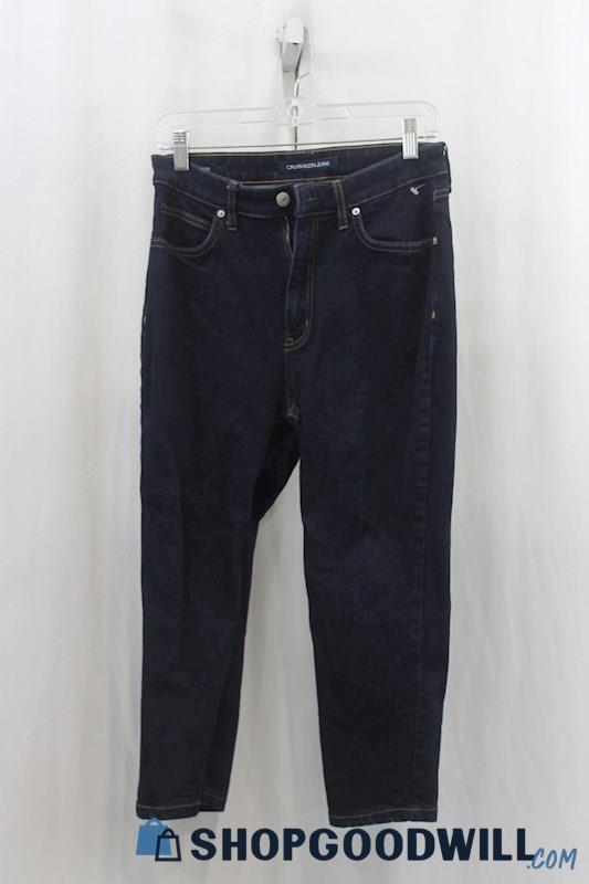 Calvin Klein Jeans Womens Dark Blue Crop Jeans Sz 30x30