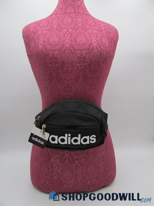 NWT Adidas Black/White Nylon Core Waist Pack Belt Bag Handbag Purse