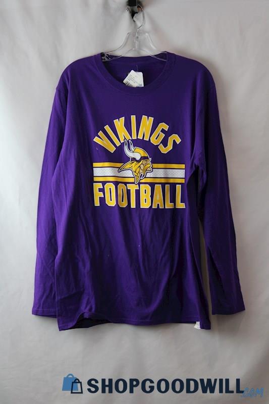 NWT NFL Men's Purple MN Vikings Long Sleeve Shirt SZ XL