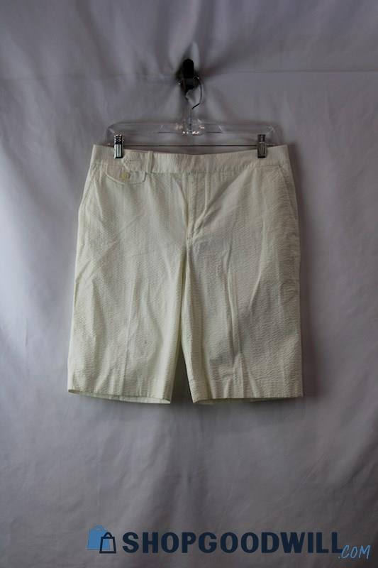 NWT Ralph Lauren Golf Women's Ivory Textured Chino Shorts SZ 6