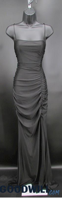 NWT Lovely Day Women's Black Bodycon Slit Maxi Formal Dress SZ L