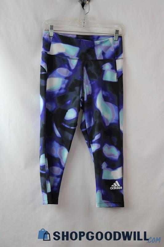 Adidas Women's Multicolor Patterned Cropped Legging SZ M