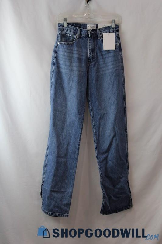 NWT Insane Gene Women's High Rise Straight Blue Jeans SZ 3