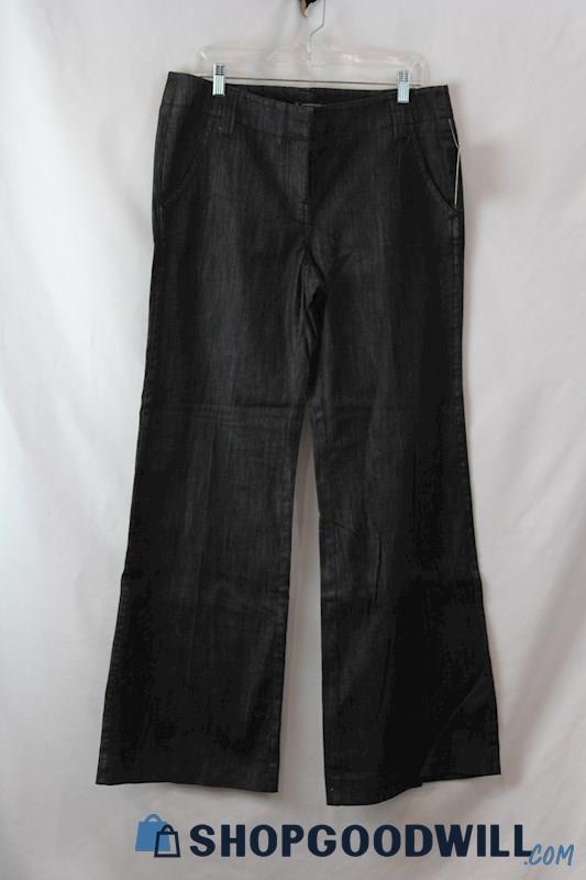 NWT INC Women's Black Wide-Leg Flare Jeans sz 12