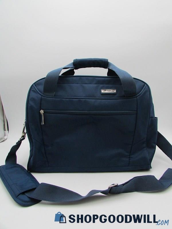 Samsonite Mightlight 2 Boarding Bag Blue Canvas Carryon Duffle Handbag Purse