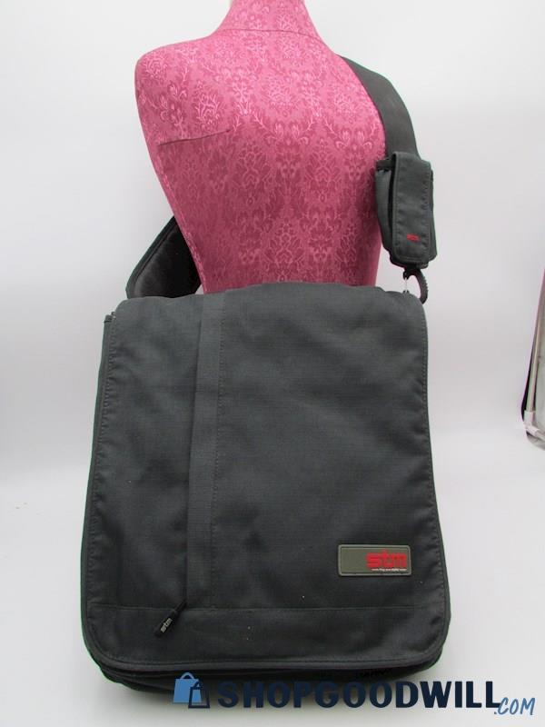 STM Alley Air Grey Nylon Laptop Carrying Messenger Handbag Purse