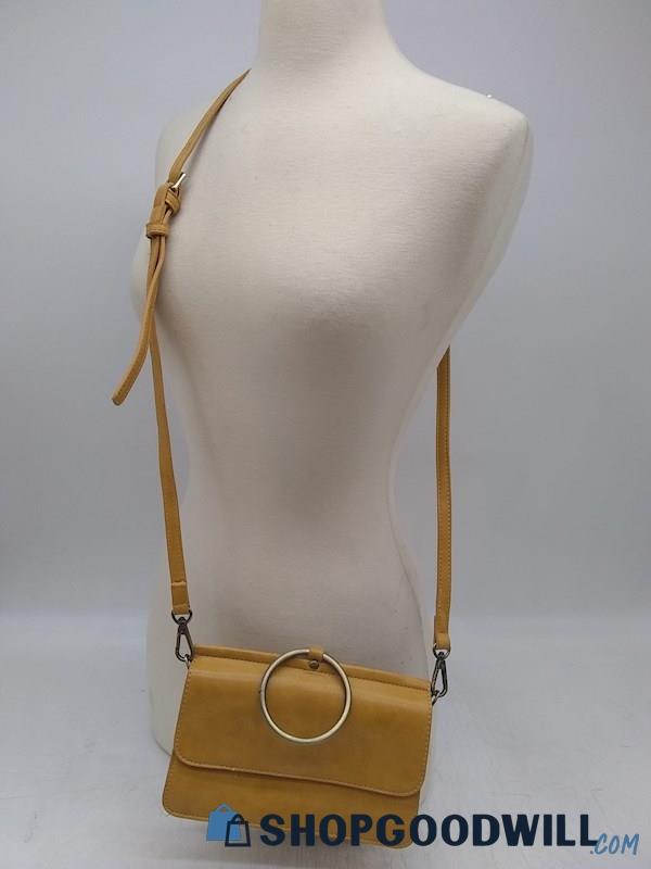 Joy Susan Aria Ring Auburn Polyurethane Crossbody Handbag Purse  