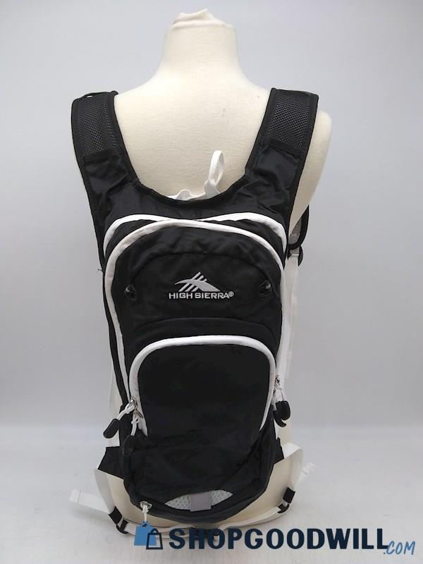 High Sierra Visalia Hydration Black Nylon Hiking Backpack Handbag Purse 