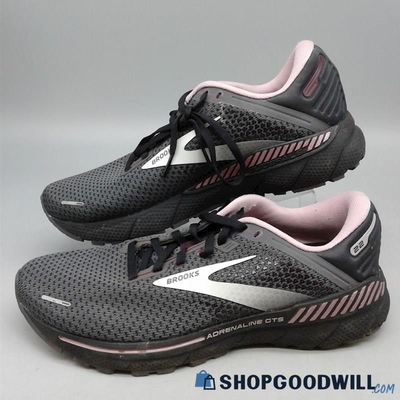 Brooks Women's Dark Grey & Pink Athletic Sneakers SZ 11.5