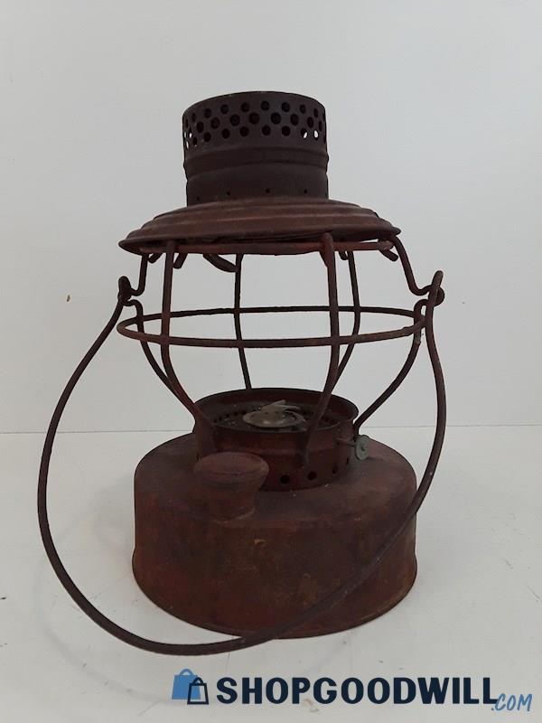Antique Metal-Like Railroad Lantern 