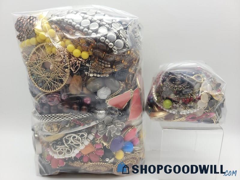 Collection of Costume Jewelry Styles Grab Bags 9.8lbs