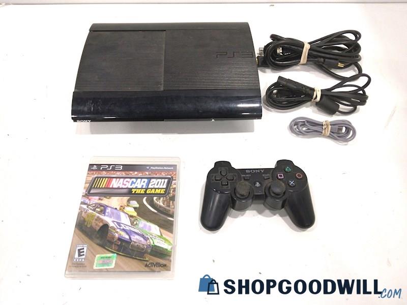 Sony PlayStation 3 CECH-4001B Console W/Game, Cords and Controller