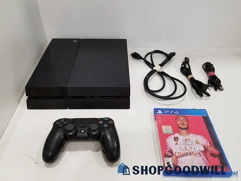 Sony PlayStation PS4 CUH-1001A Console w/ Game, Cords & Controller - TESTED