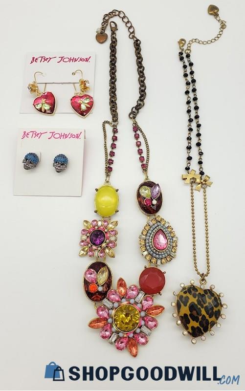 A Variety of Betsy Johnson Costume Jewelry
