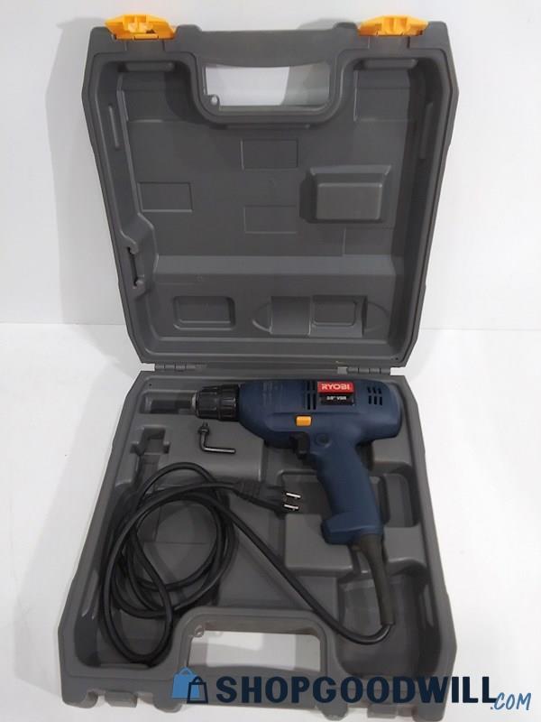 Ryobi D40 Corded Power Drill W/ Case - Tested Powers On
