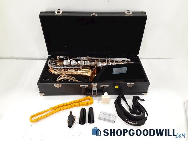 Vito Alto Saxophone SN#529746 Made In Japan w/Selmer Mouthpiece & Case +More