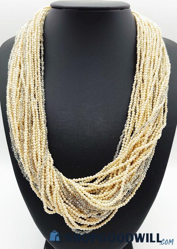 Vintage ALICE CAVINESS Multi-Strand Beaded Necklace 