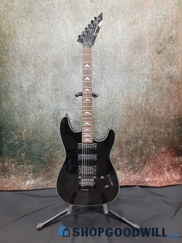 Burnside Blade Black Strat Style Electric Guitar SN#851184 w/Case