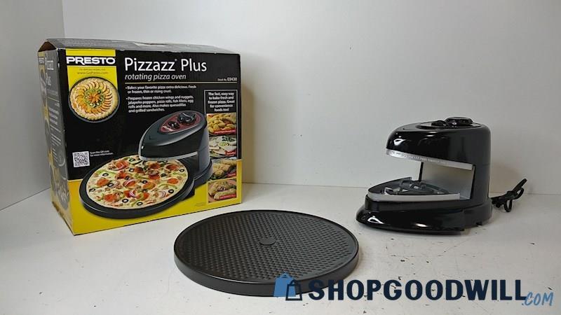 IOB Presto Pizzazz Plus Rotating Pizza Oven 0343003 (Powers On)