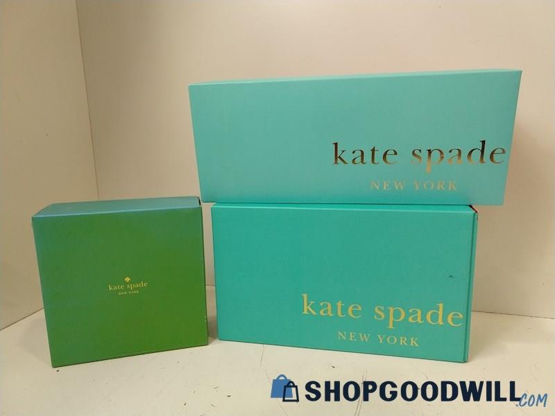 3pc Kate Spade Lenox Cutlery Champagne Glass & Tiered Jewelry Tray Kitchen Home