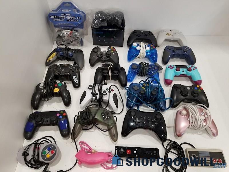 Grab Box of 3rd Party Controllers for Various Consoles