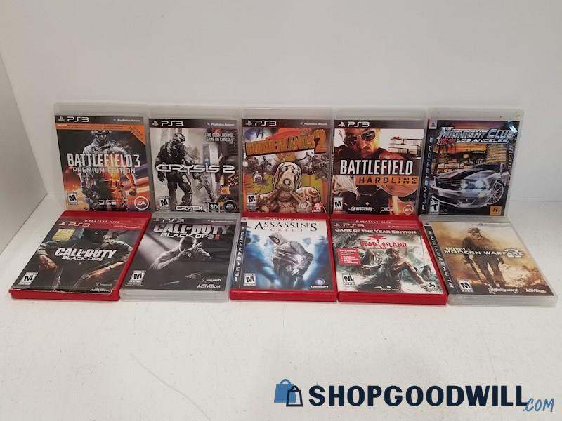 10pc Lot PlayStation 3 Games Dead Island, Borderlands 2, Crysis 2 & More PS3